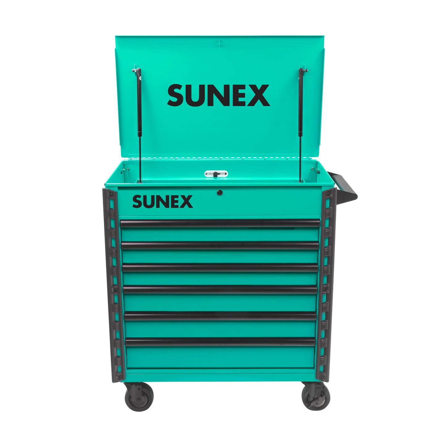 39" 6 DRAWER PREMIUM SERVICE CART – TEAL