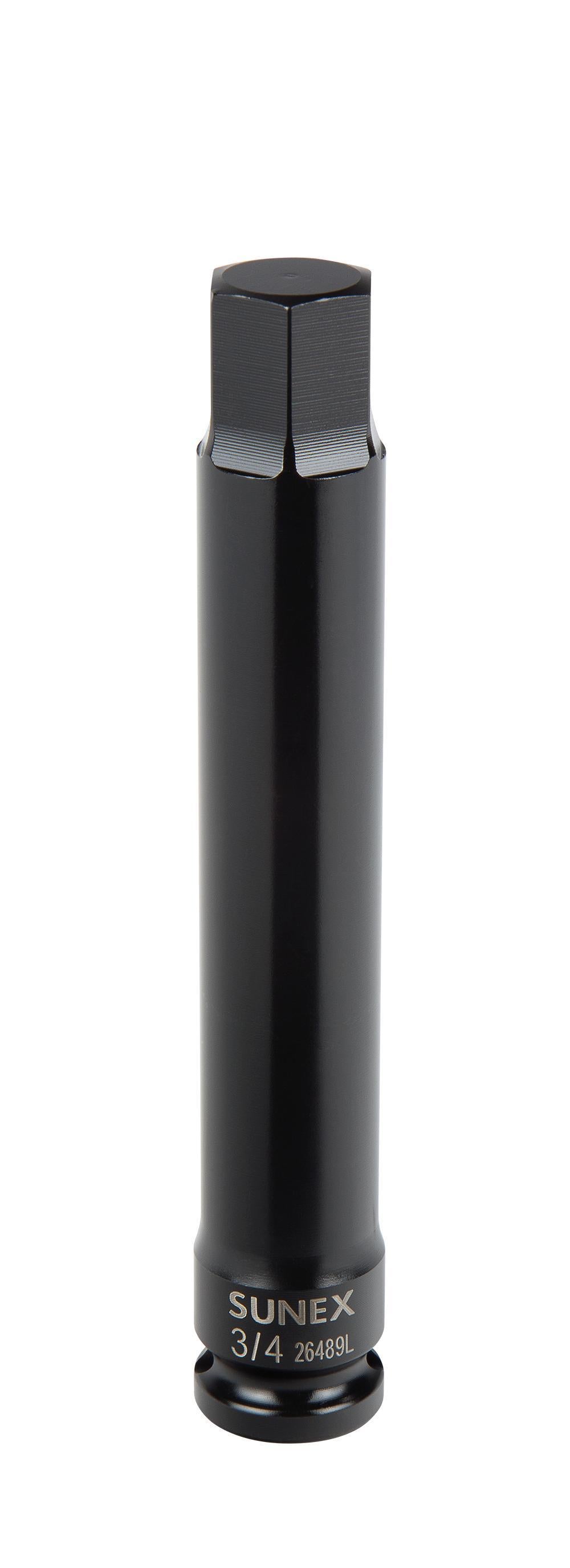 1/2" DR IMPACT HEX SOCKET 6" LONG 3/4"