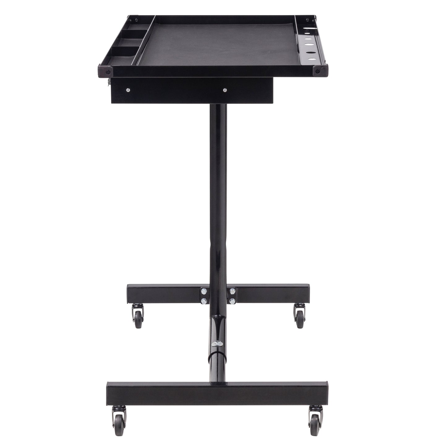 DELUXE ADJUSTABLE WORK TABLE WITH DRAWER - BLACK
