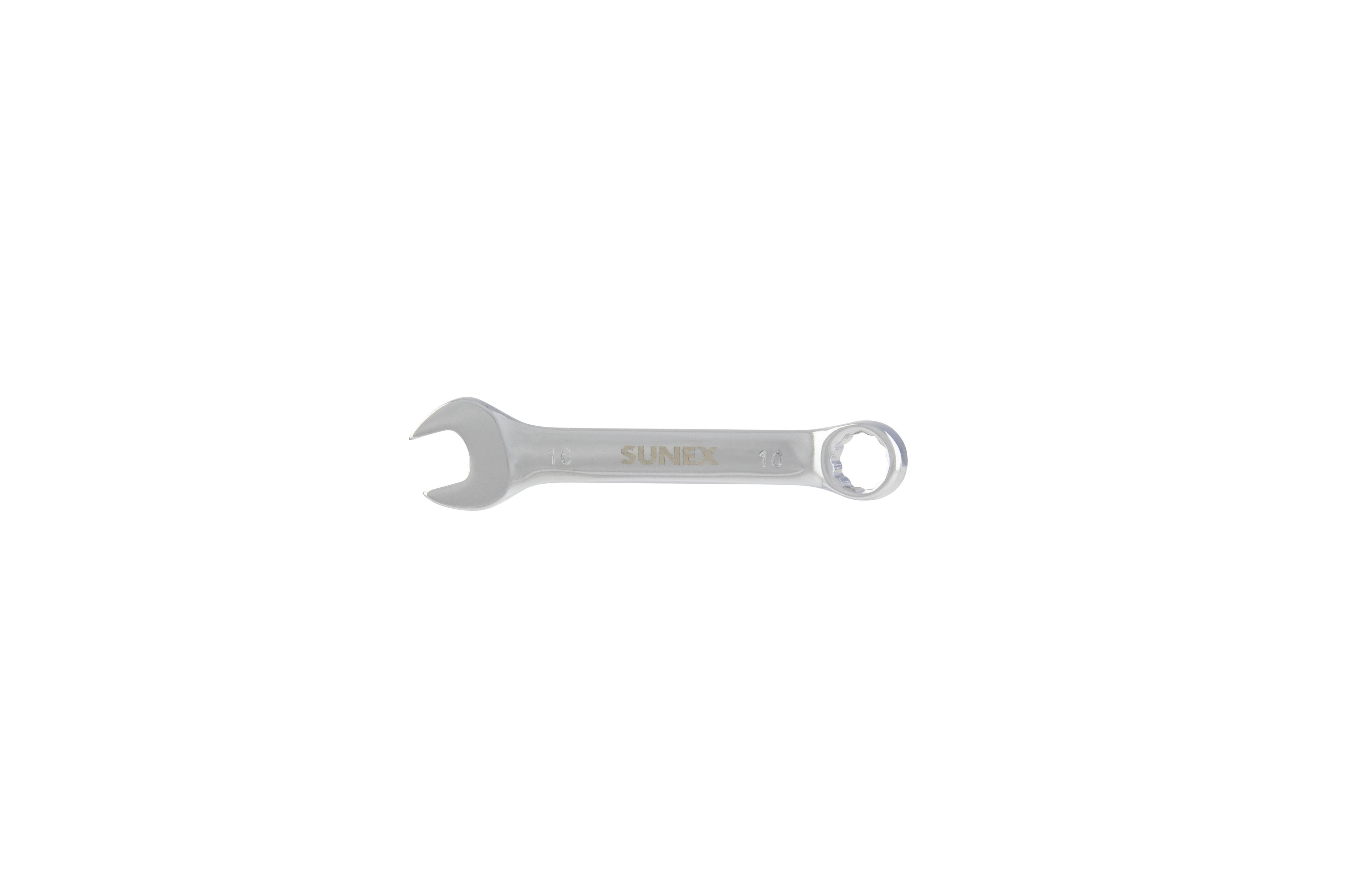 Sunex 9930M 10-Piece Metric Stubby Combination Wrench Set (10mm-19mm) With Pouch