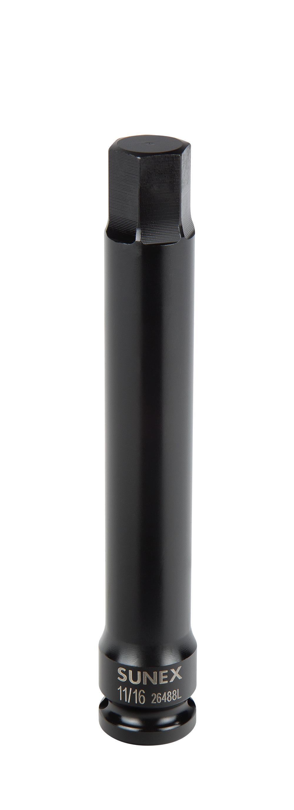 1/2" DR IMPACT HEX SOCKET 6" LONG 11/16"