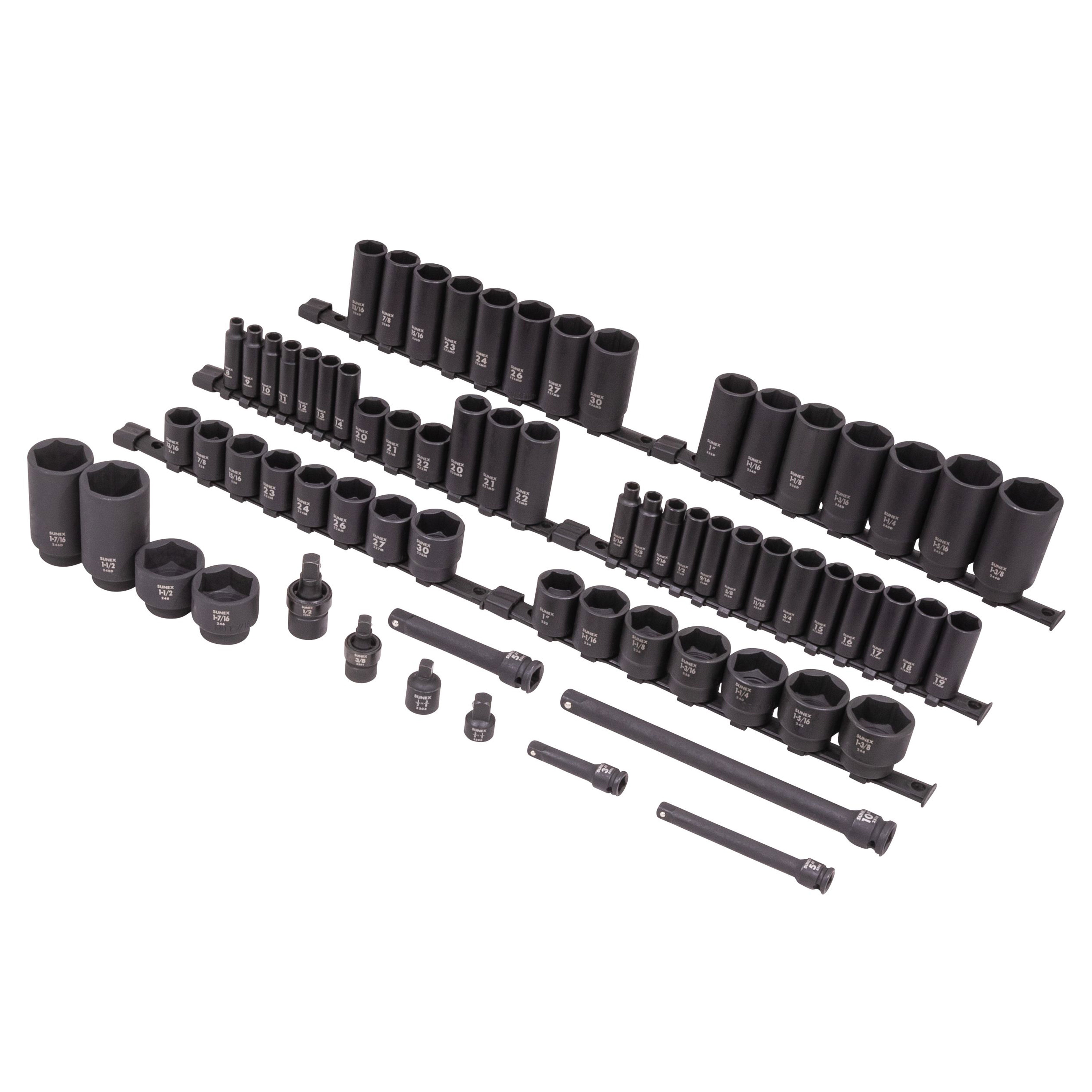 thumbnail image 2 of Universal Socket Sunex 3/8 Drive Universal Impact Socket - 13mm Heavy Duty Tool For Mechanics Swivel Socket 2 of 10