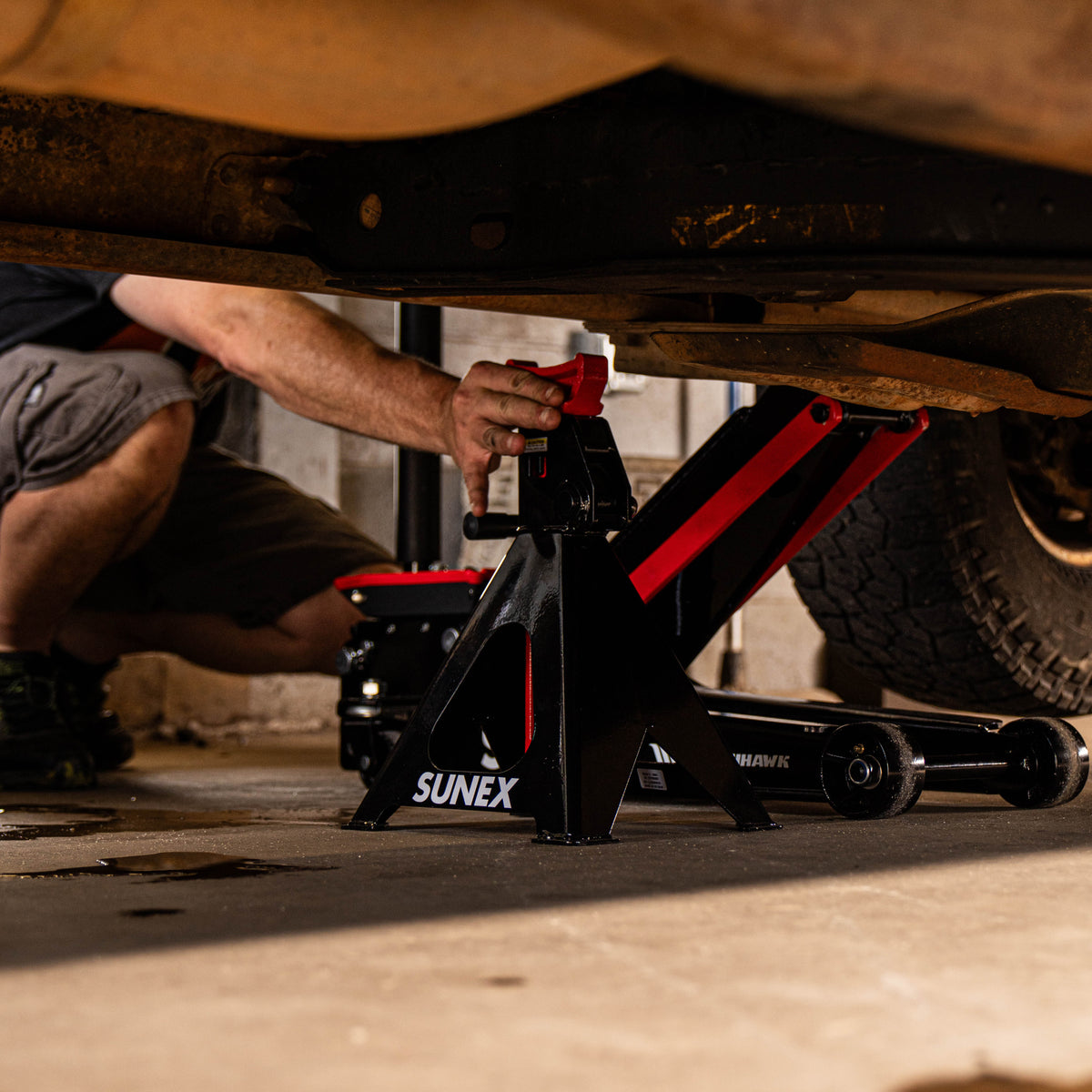 6 TON HEAVY DUTY RATCHETING JACK STANDS (PAIR)
