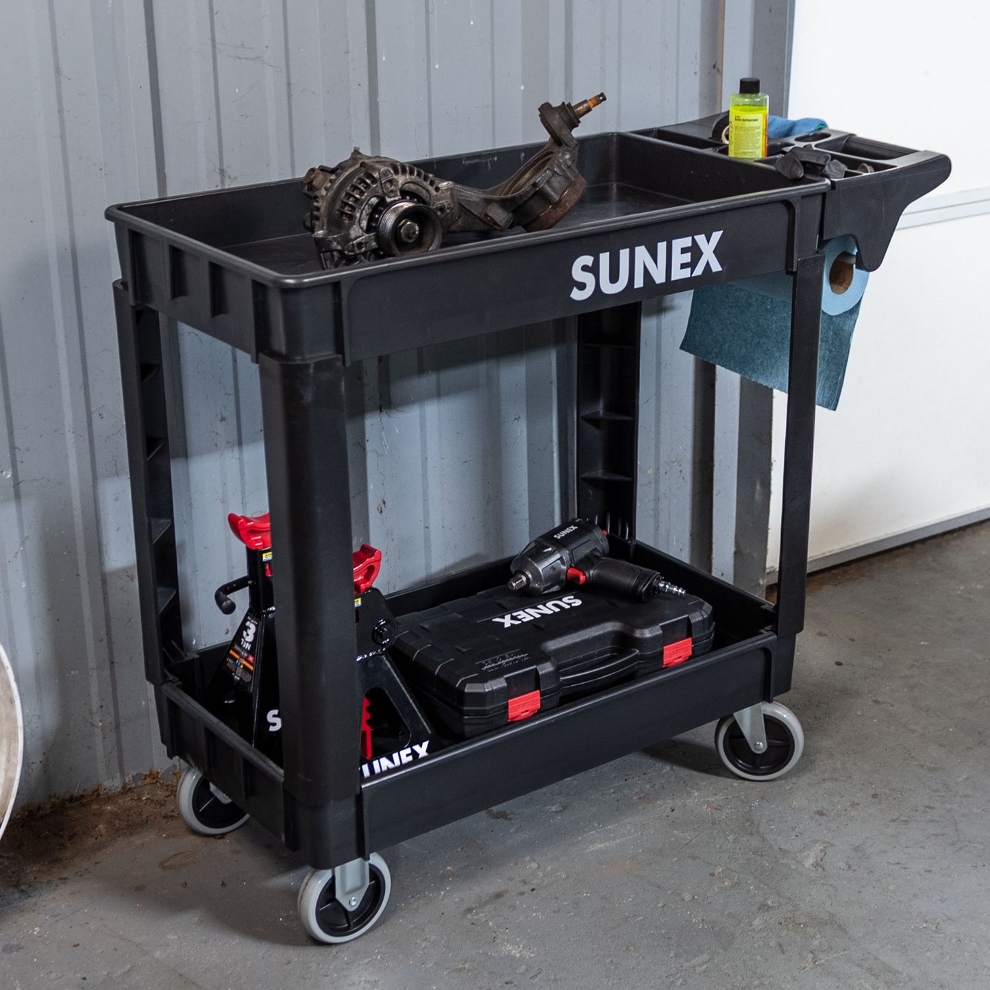 STANDARD HEAVY-DUTY 2-SHELF UTILITY CART