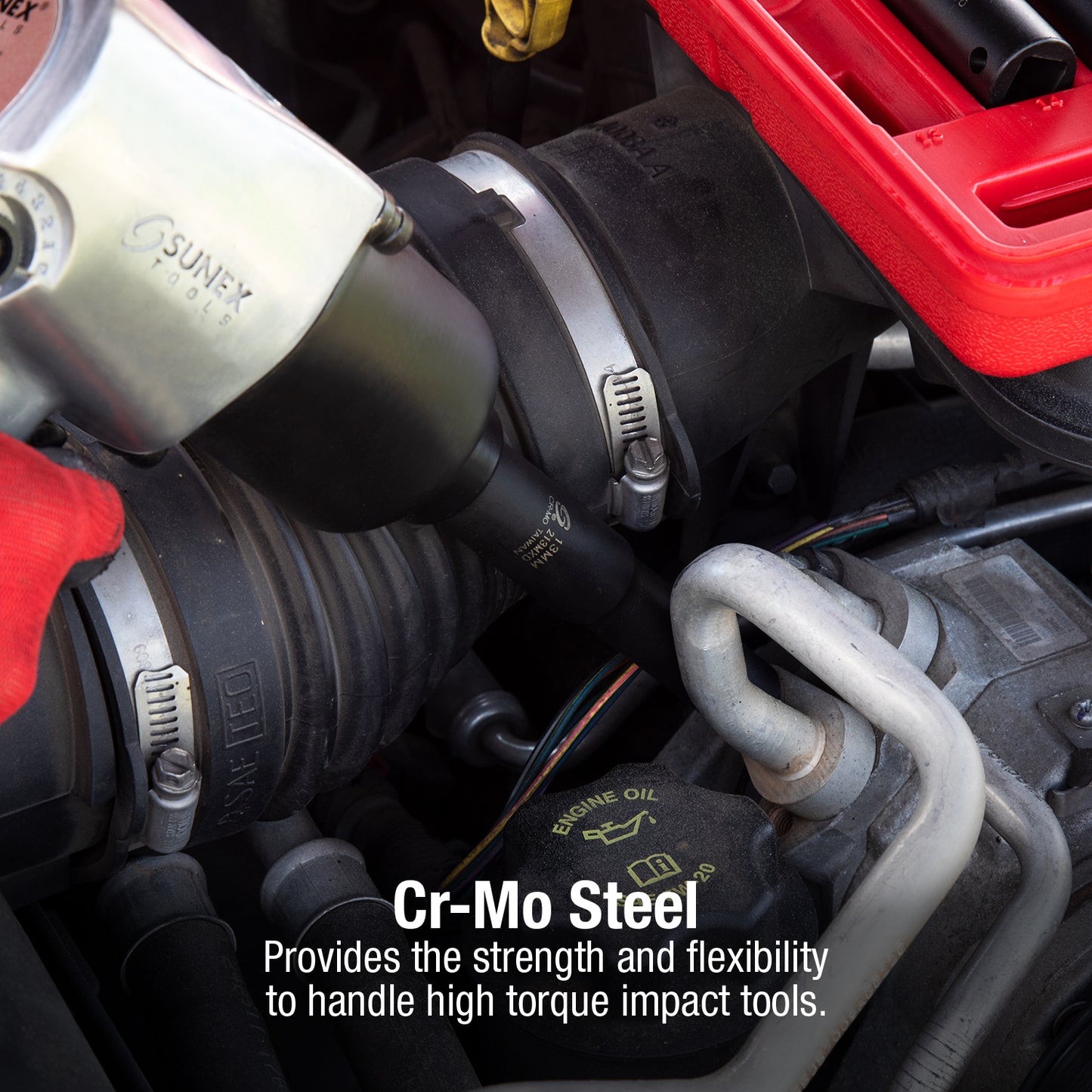 1/2" DRIVE METRIC 6 POINT EXTRA DEEP 12-PIECE IMPACT SOCKET SET