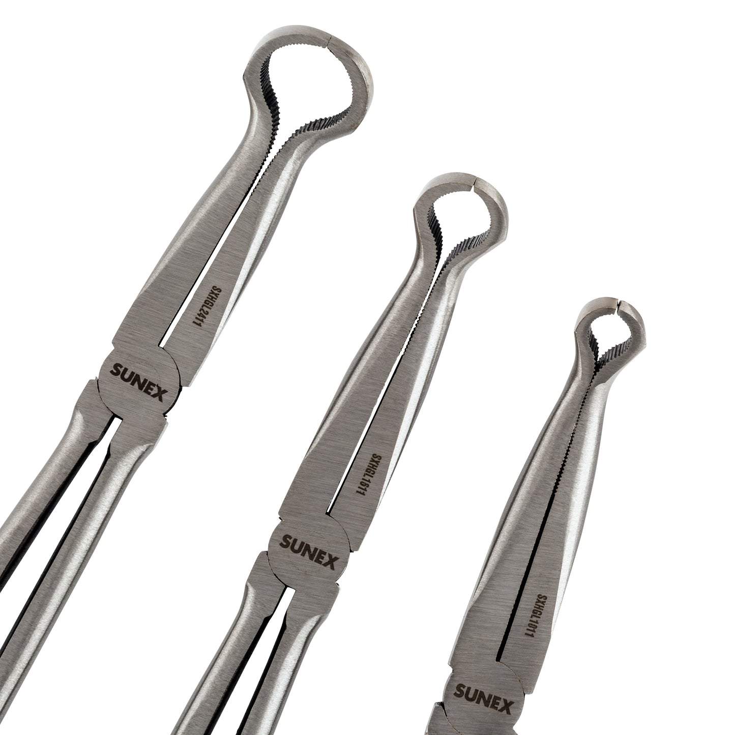 3 PIECE 11" LONG REACH HOSE GRIP PLIERS SET