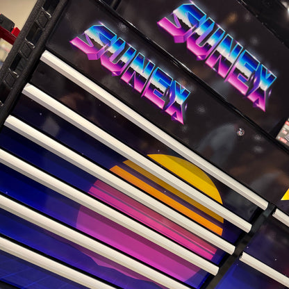 SYNTH DESIGNED JUIC’D BOX 50” 7 DRAWER POWERED CART - BLACK