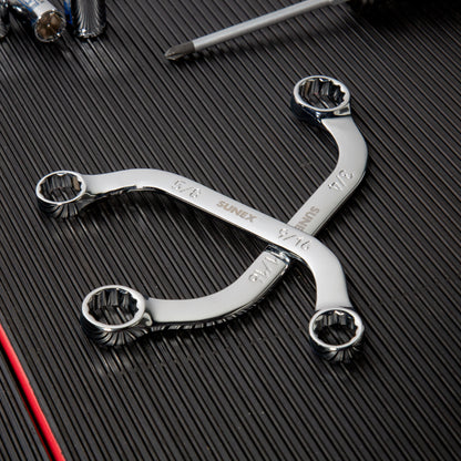 5PC METRIC FULL POLISH HALF MOON BOX WRENCH SET