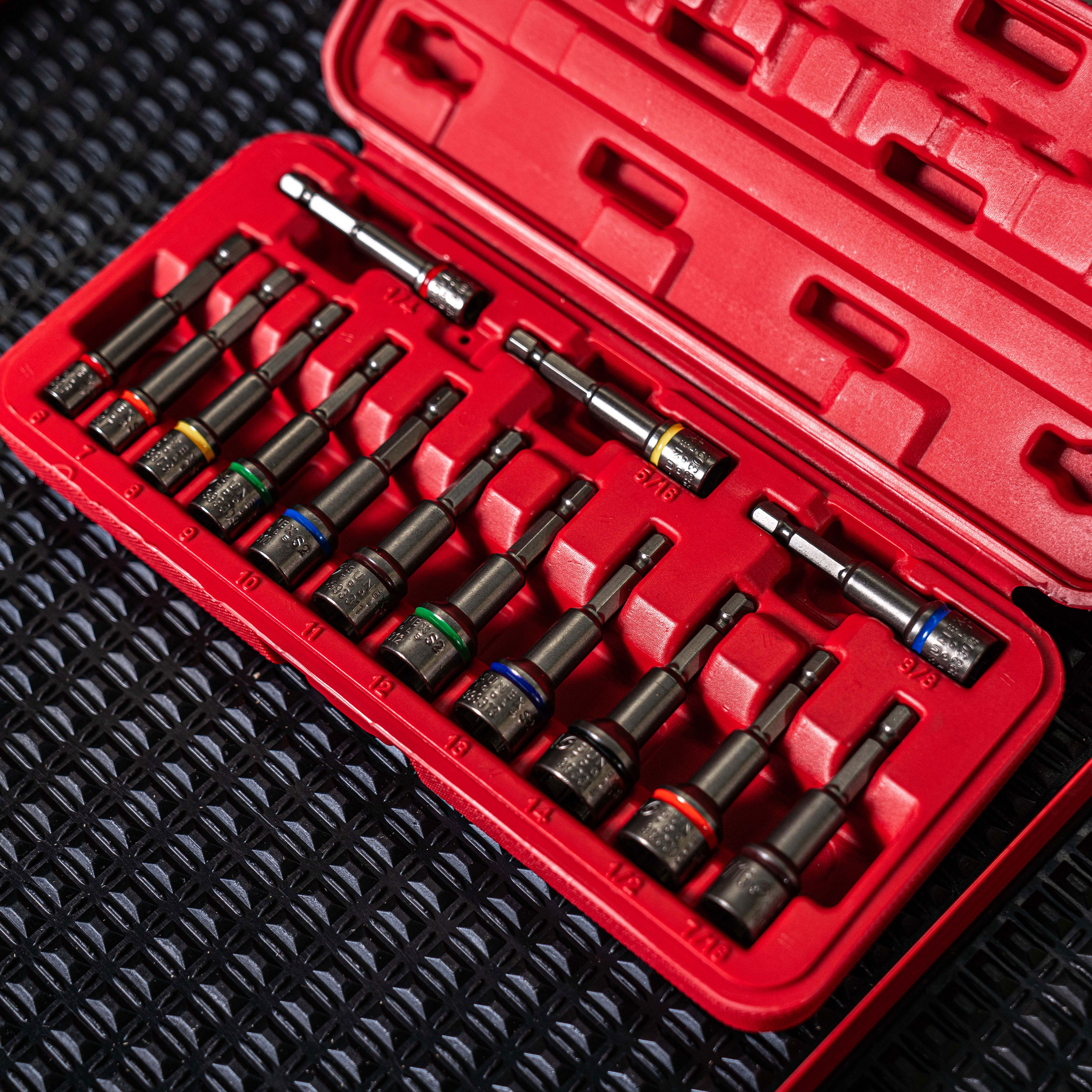 14 Pc. Impact Ready Magnetic Nut Setters Set (Sae/Mm) – SUNEX Tools