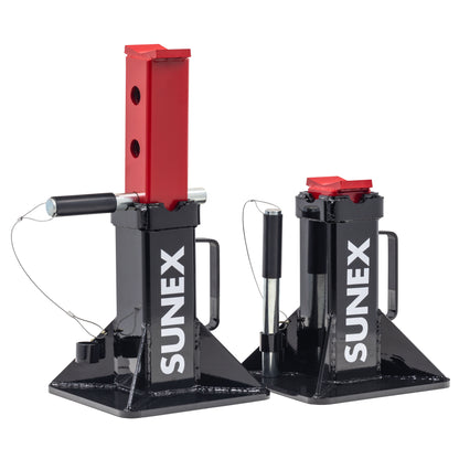 22 TON HEAVY DUTY LOCKING PIN JACK STANDS (PAIR)