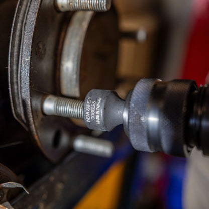 AIR HAMMER CHISEL PNEUMATIC SEPARATOR 4 PIECE SET IN PORTABLE TOOL ROLL