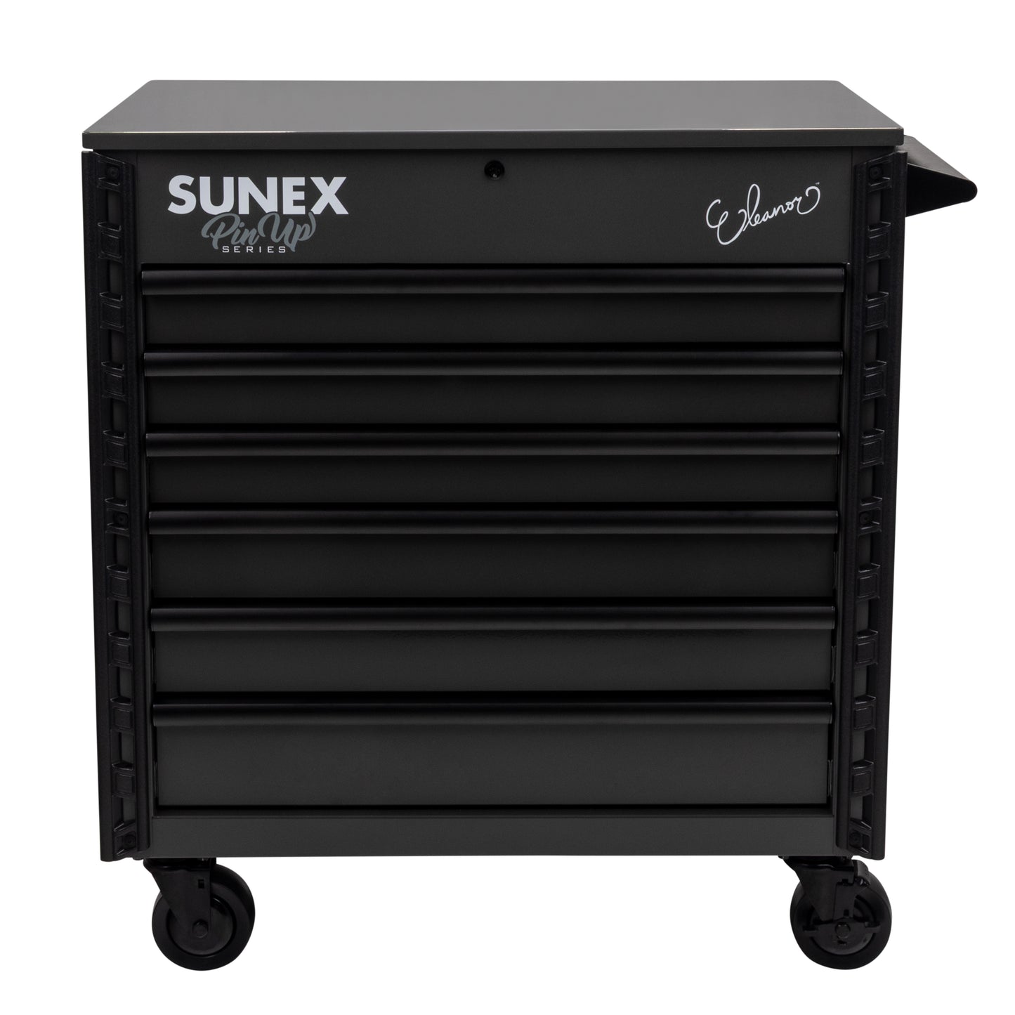 PIN-UP SERIES “ELEANOR” – 39" 6 DRAWER PREMIUM SERVICE CART – SIREN SMOKE