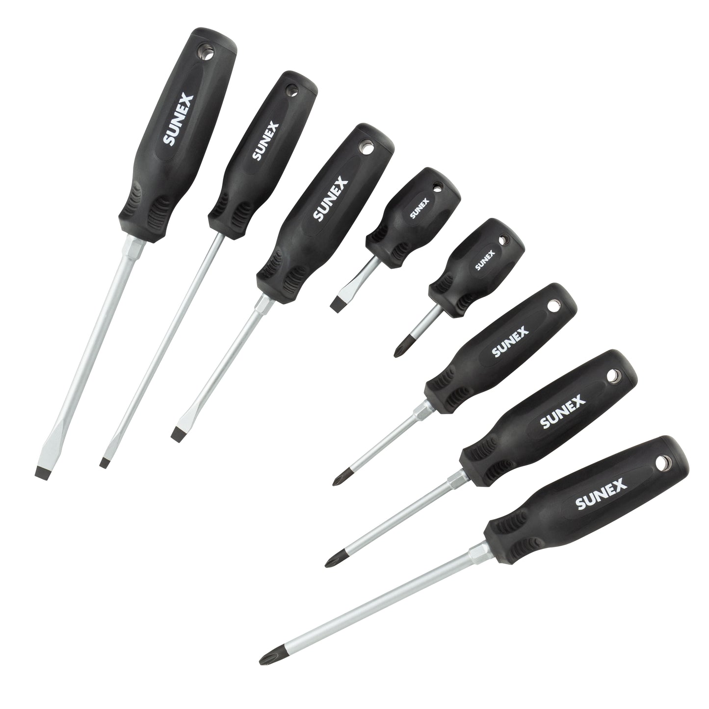 PHILLIPS® & SLOTTED MAGNETIC 8 PIECE SCREWDRIVER SET IN EVA FOAM