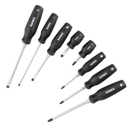 PHILLIPS® & SLOTTED MAGNETIC 8 PIECE SCREWDRIVER SET IN EVA FOAM
