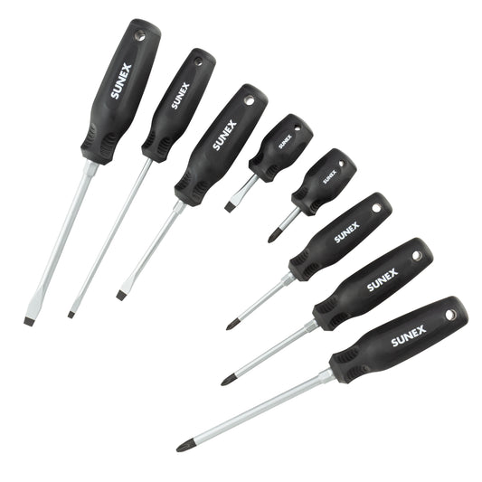 PHILLIPS® & SLOTTED MAGNETIC 8 PIECE SCREWDRIVER SET IN EVA FOAM
