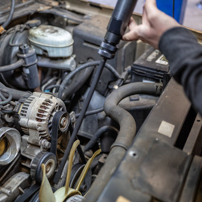 AIR HAMMER CHISEL 18” LONG-REACH 3 PIECE SET IN PORTABLE TOOL ROLL