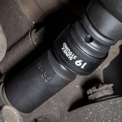 1/2" DRIVE METRIC 6 POINT DEEP UNIVERSAL 10-PIECE IMPACT SOCKET SET