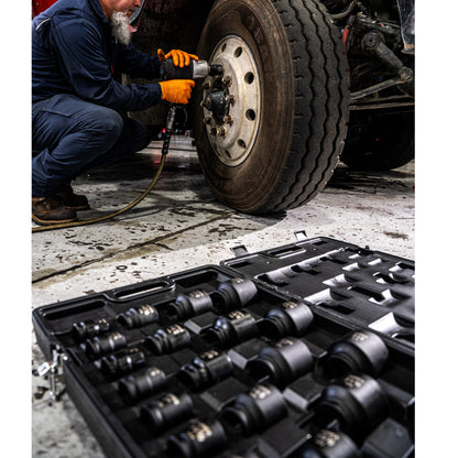 3/4" DRIVE SAE 6 POINT STANDARD 29-PIECE IMPACT SOCKET SET