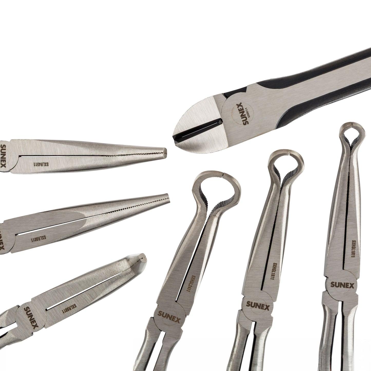 7 PIECE 11" LONG REACH PLIERS SET