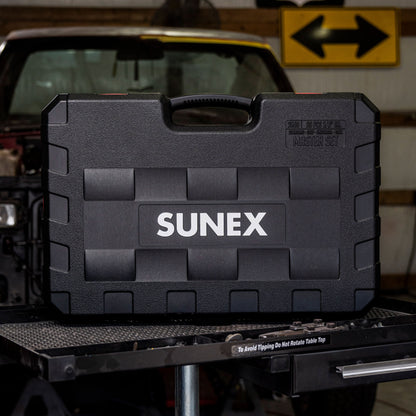 3/8" DRIVE SAE & METRIC 6 POINT STANDARD & DEEP WITH UNIVERSAL SOCKETS , STAR & EXTERNAL STAR BIT 80-PIECE MASTER IMPACT SOCKET SET