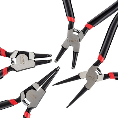 4 PIECE 7" SNAP RING PLIERS SET