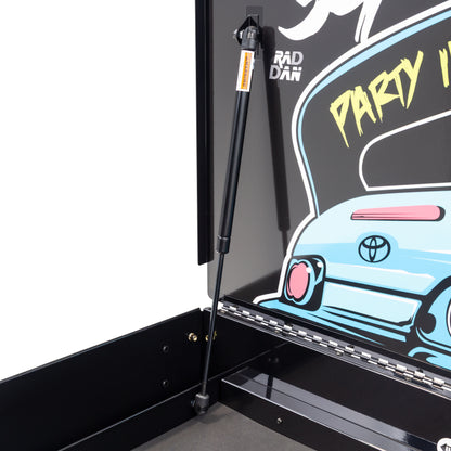 RAD DAN MANGA DESIGNED BLACK PREMIUM FULL 6 DRAWER SERVICE CART