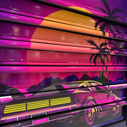 RETRO DESIGNED BLACK PREMIUM FULL DRAWER SERVICE CART - BLACK