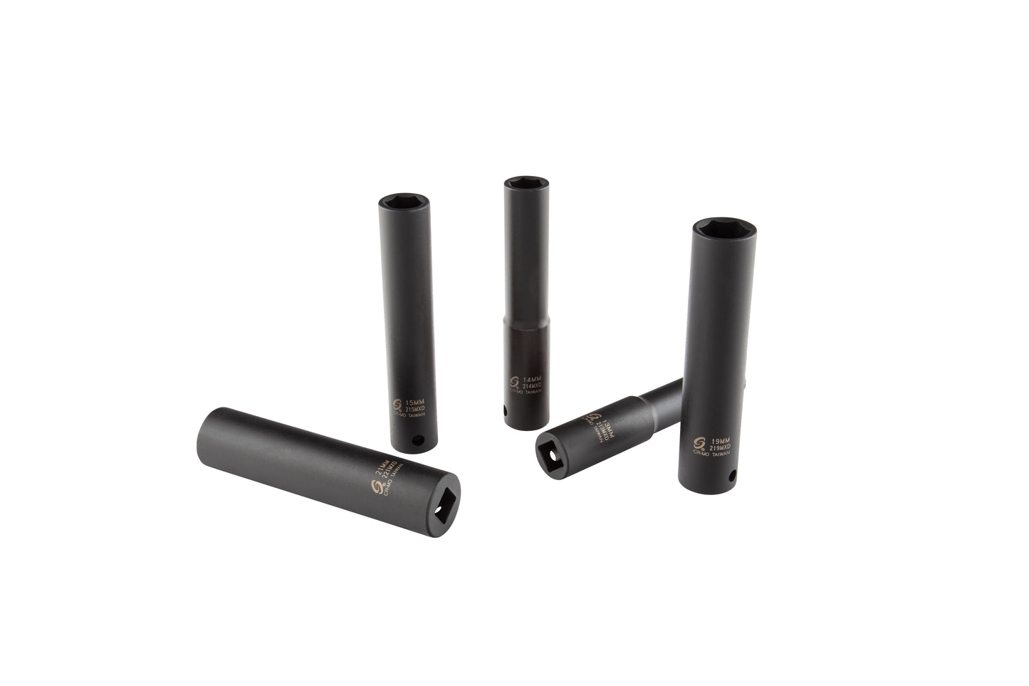 1/2" DRIVE METRIC 6 POINT EXTRA DEEP 12-PIECE IMPACT SOCKET SET