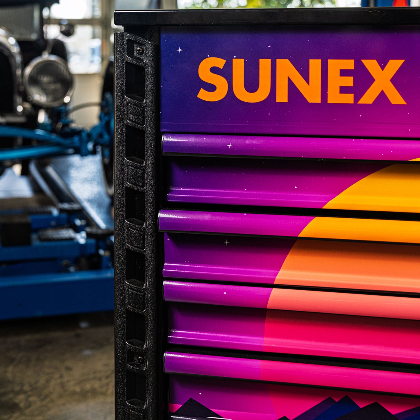 RETRO DESIGNED BLACK PREMIUM FULL DRAWER SERVICE CART - BLACK