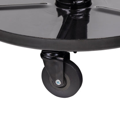 20.5” ADJUSTABLE HEIGHT SHOP SEAT WITH 1" DEEP TOOL TRAY - BLACK/RED