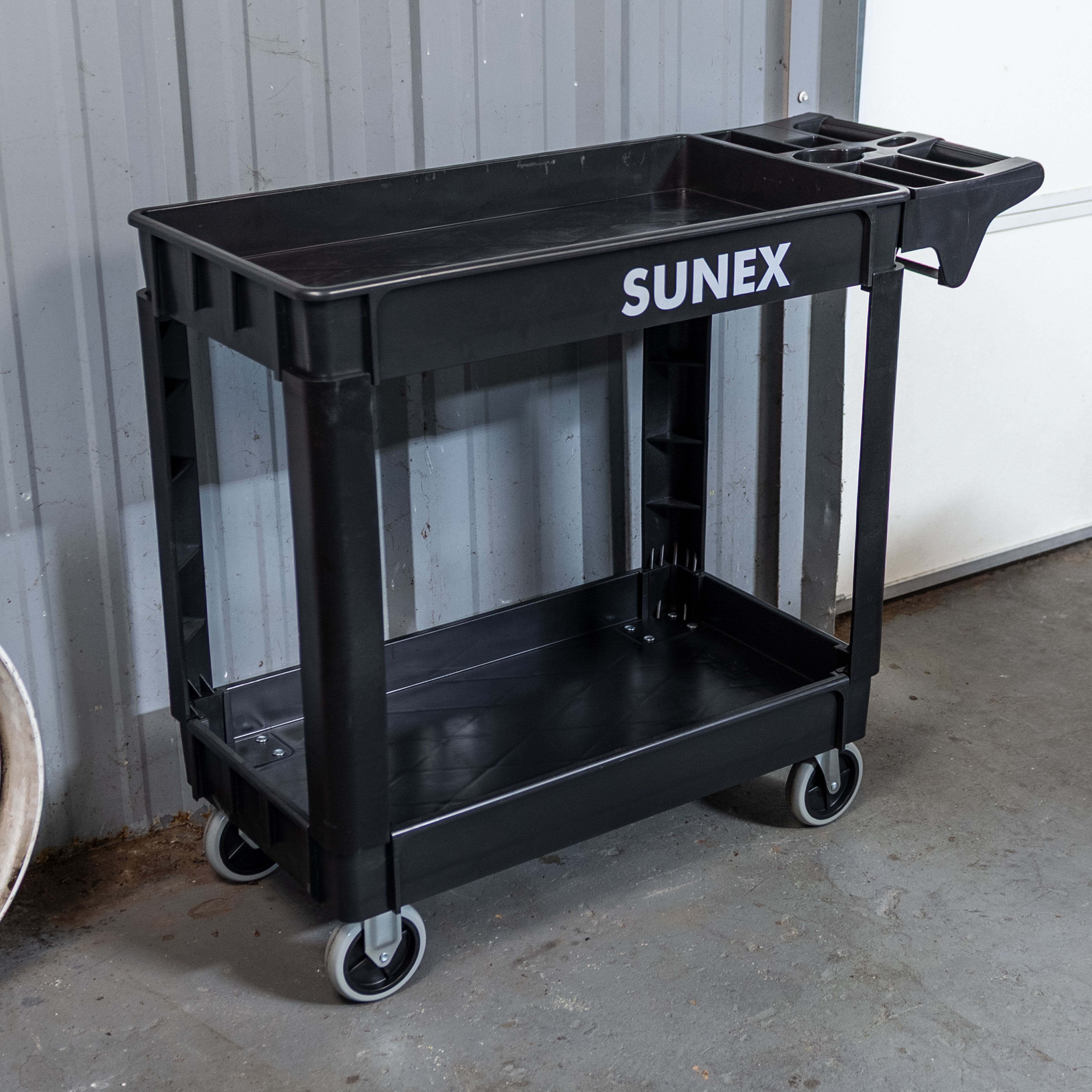 Standard Heavy-Duty 2-Shelf Utility Cart – SUNEX Tools