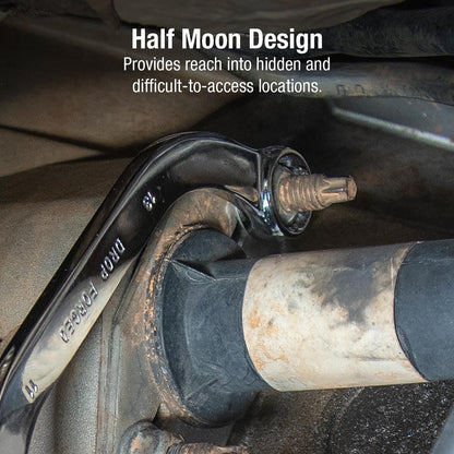 5PC METRIC FULL POLISH HALF MOON BOX WRENCH SET