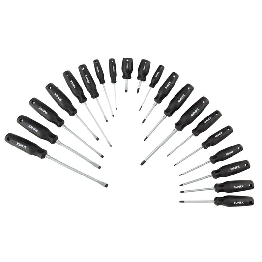 PHILLIPS®, SLOTTED & TORX® MAGNETIC 20 PIECE SCREWDRIVER SET IN EVA FOAM