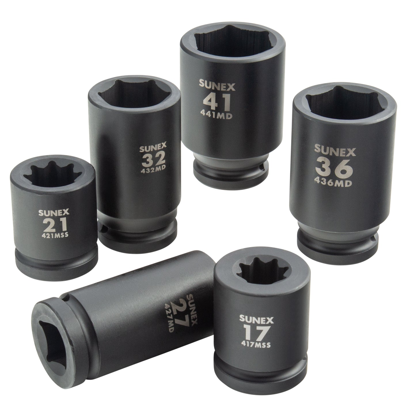 3/4" DRIVE METRIC 6 POINT DEEP & 4 POINT SQUARE BUDD WHEEL 11-PIECE IMPACT SOCKET SET