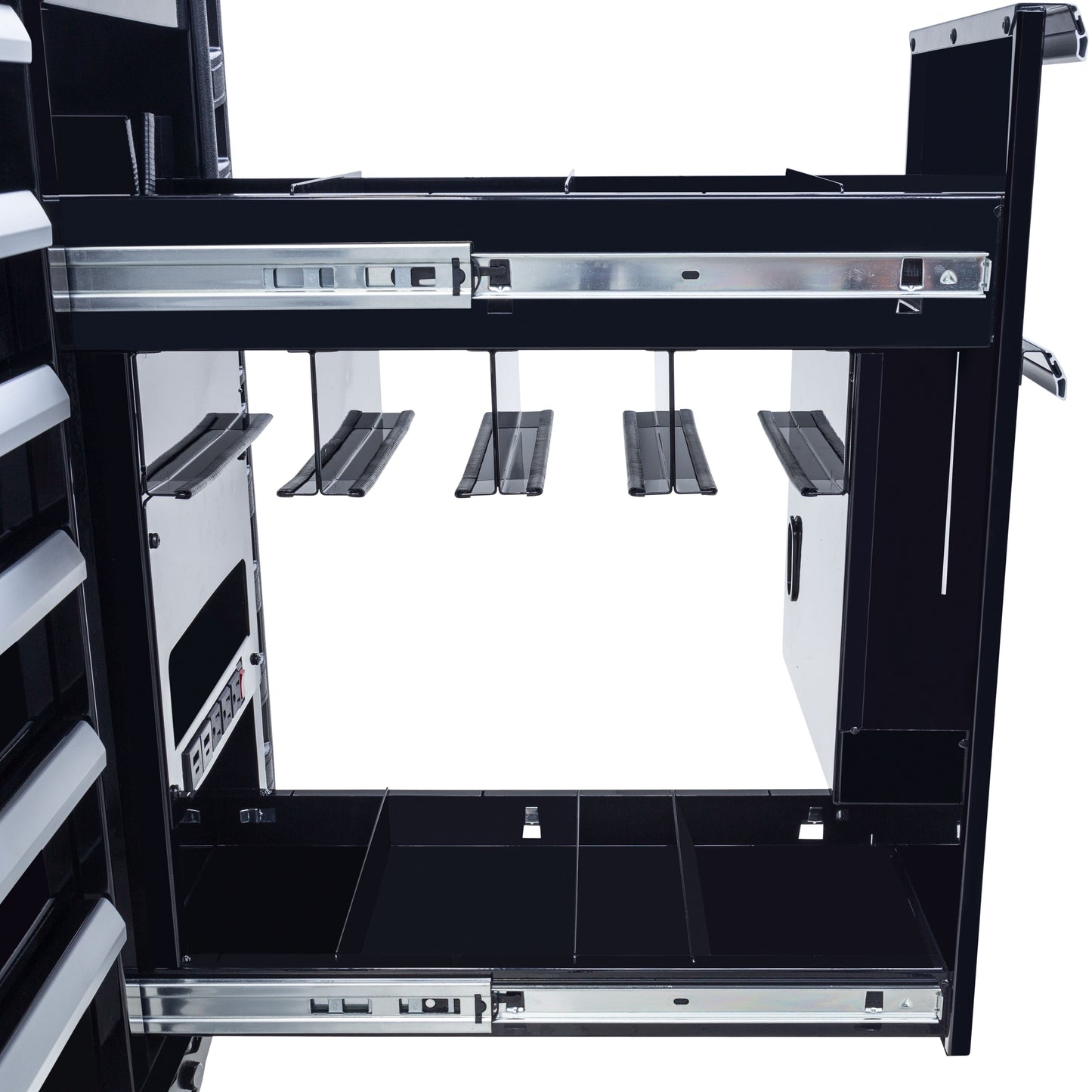 JUIC’D BOX 50" 7 DRAWER POWERED CART – GRAY