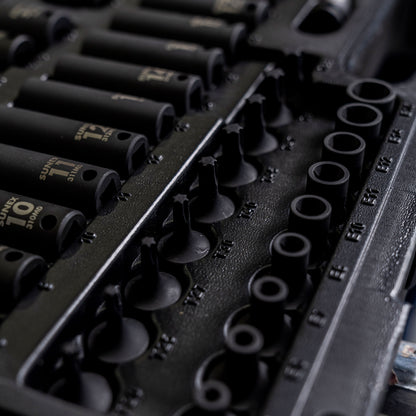 3/8" DRIVE SAE & METRIC 6 POINT STANDARD & DEEP WITH UNIVERSAL SOCKETS , STAR & EXTERNAL STAR BIT 80-PIECE MASTER IMPACT SOCKET SET