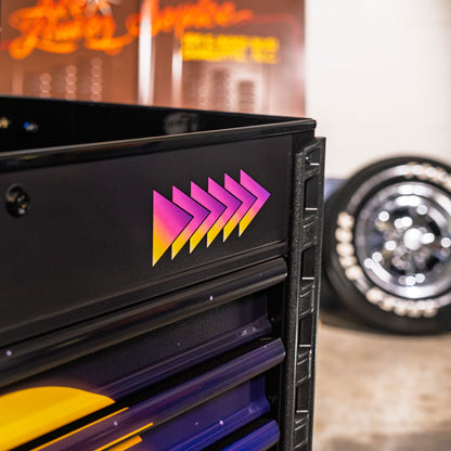 SYNTH DESIGNED BLACK PREMIUM FULL DRAWER SERVICE CART - BLACK