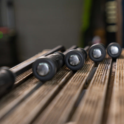 4 PIECE CURVED TIP PRY BAR SET WITH STRIKING CAPS (8", 12", 18", AND 24")