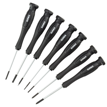 PRECISION PHILLIPS® & SLOTTED 7 PIECE SCREWDRIVER SET IN EVA FOAM