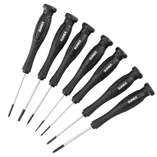 PRECISION PHILLIPS® & SLOTTED 7 PIECE SCREWDRIVER SET IN EVA FOAM