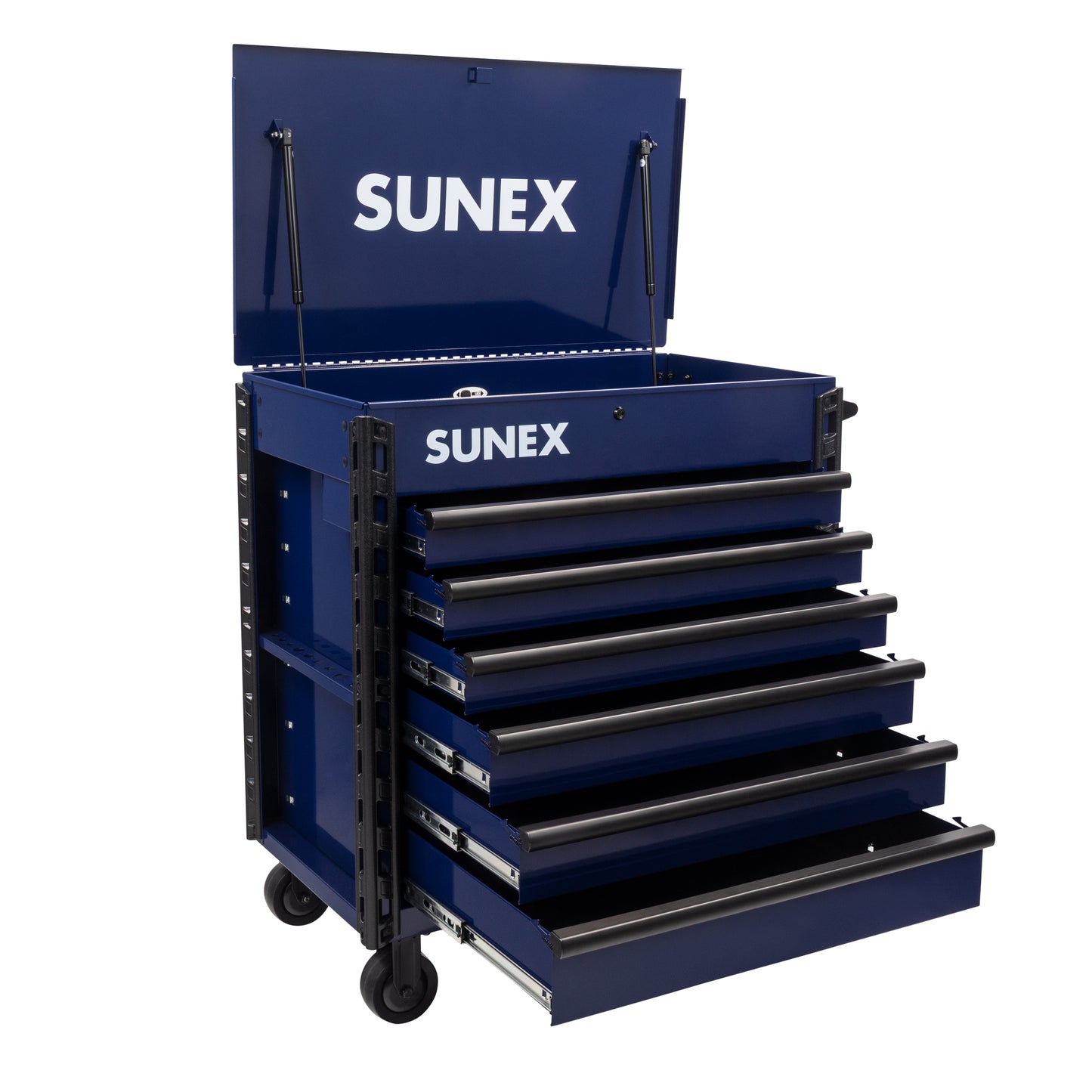 39" 6 DRAWER PREMIUM SERVICE CART – BLUE
