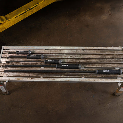 4 PIECE CURVED TIP PRY BAR SET WITH STRIKING CAPS (8", 12", 18", AND 24")