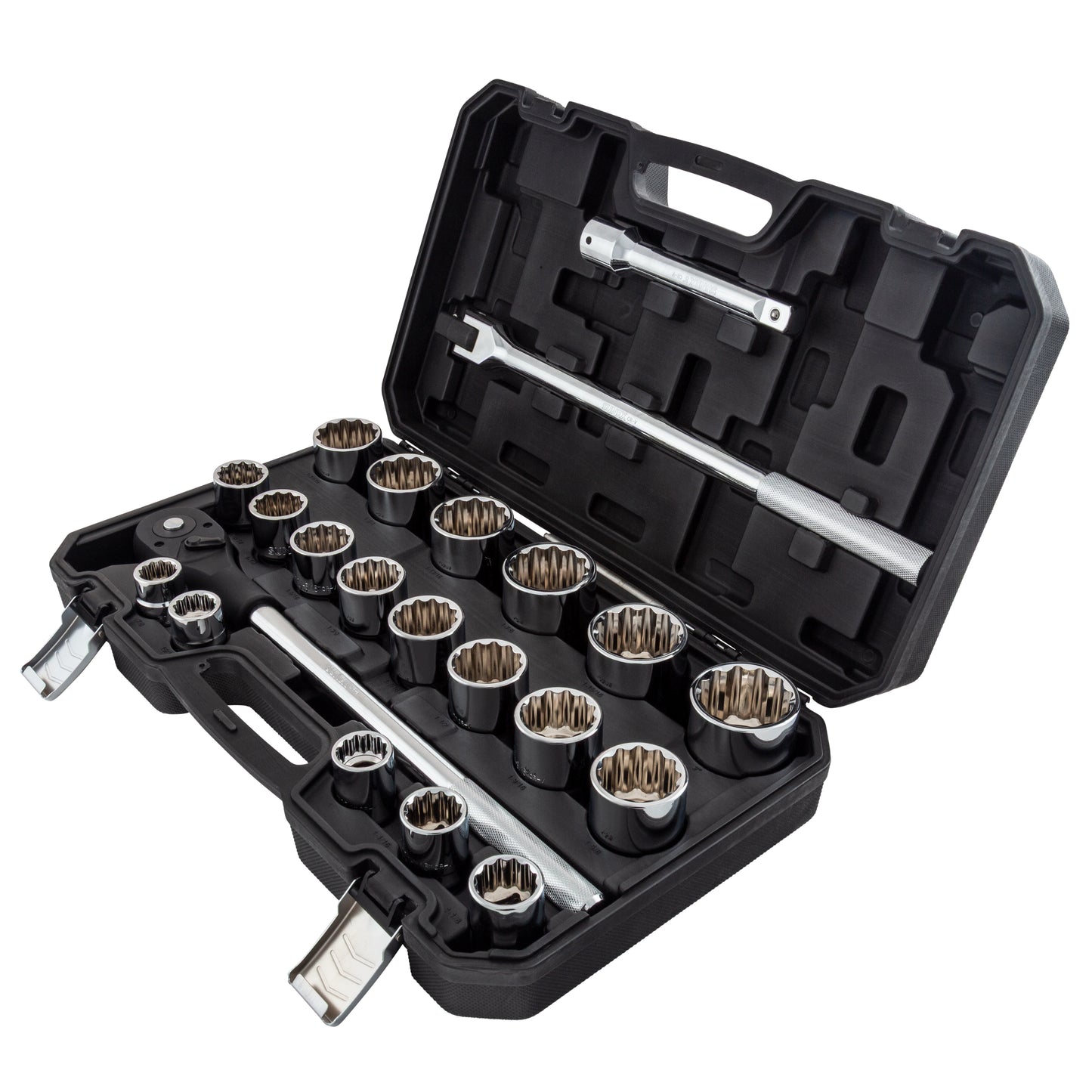 3/4" DRIVE SAE 12 POINT STANDARD 22-PIECE SOCKET SET