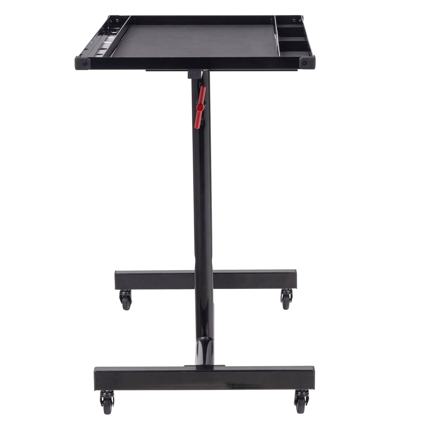 DELUXE ADJUSTABLE WORK TABLE WITH DRAWER - BLACK