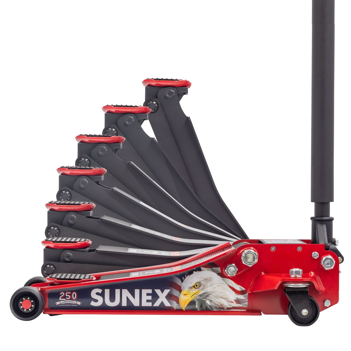 AMERICAN EAGLE 250TH 3 TON STEEL LOW PROFILE FLOOR JACK