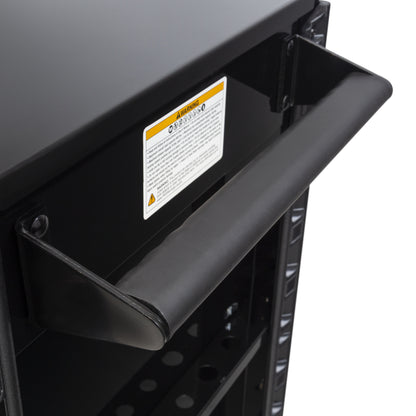39" 6 DRAWER PREMIUM SERVICE CART – BLACK