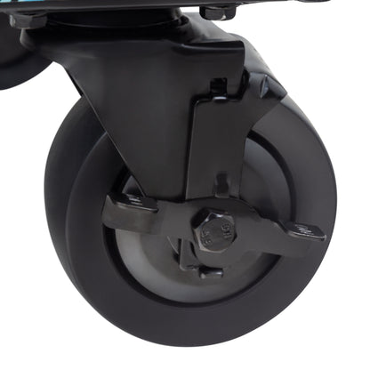 RAD DAN MANGA DESIGNED BLACK PREMIUM FULL 6 DRAWER SERVICE CART