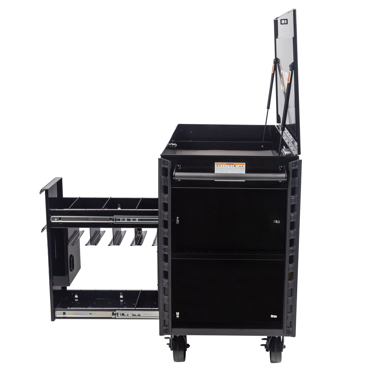 SHADOW TIGER CAMOUFLAGE - JUIC’D BOX 50" 7 DRAWER POWERED CART – BLACK