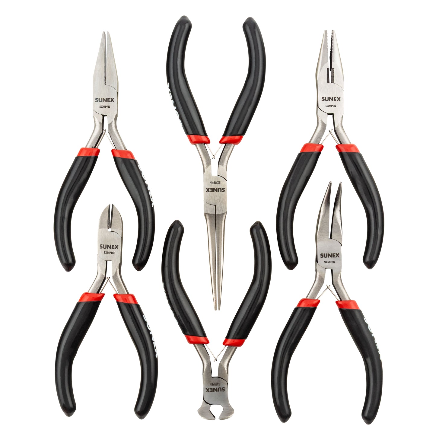 6 PIECE MINI PLIERS SET IN STORAGE TRAY