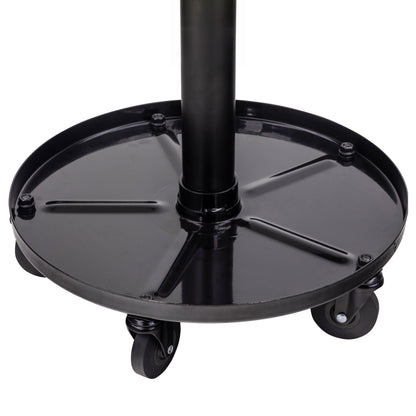 20.5” ADJUSTABLE HEIGHT SHOP SEAT WITH 1" DEEP TOOL TRAY - BLACK/RED